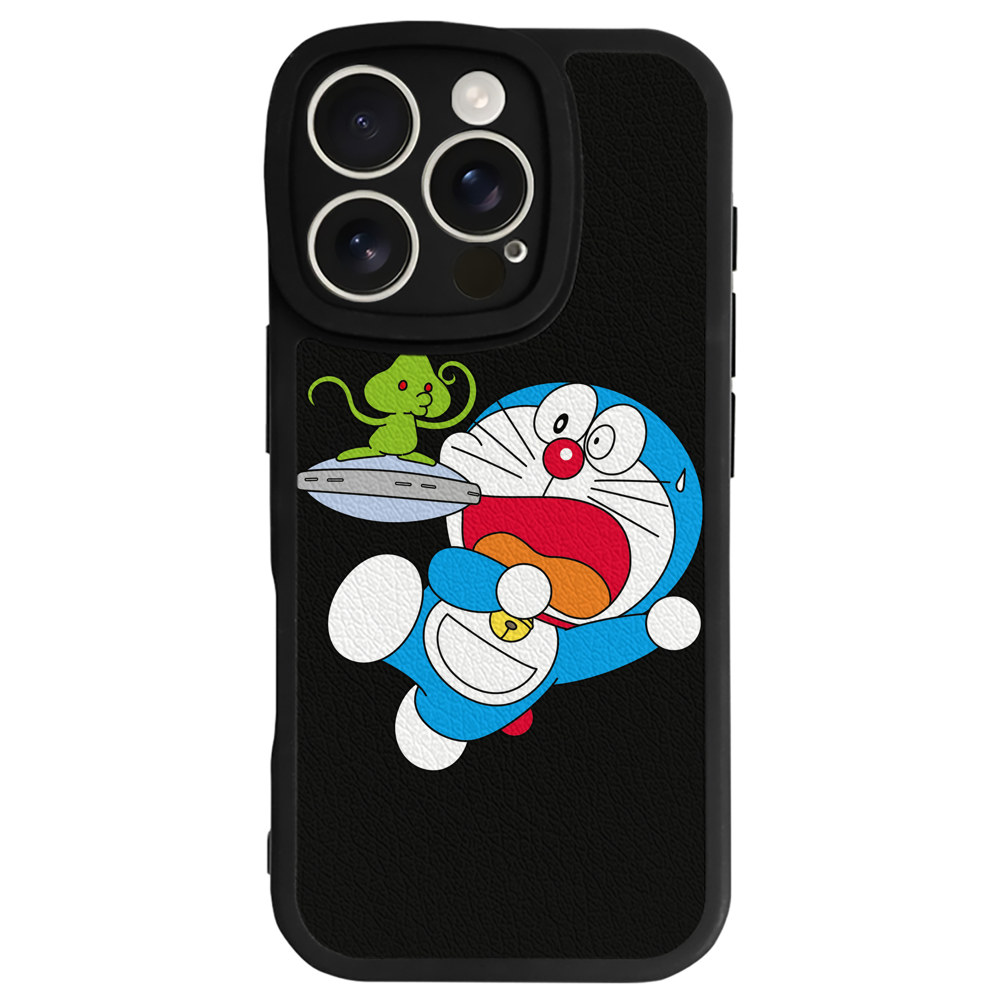 （画像用） ドラえもん Doraemon 【iPhone 16シリーズ対応】シリコンスマホケース（レザー調） 材質：シリコン